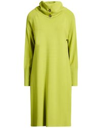Elena Miro - Lime Midi Dress Viscose, Polyester - Lyst