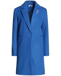 Femme Vêtements Manteaux Manteaux longs et manteaux dhiver Manteau long Flannelle Odi Et Amo en coloris Bleu 
