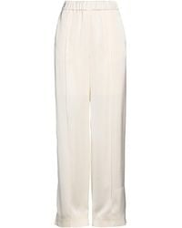 Jil Sander - Ivory Pants Viscose - Lyst