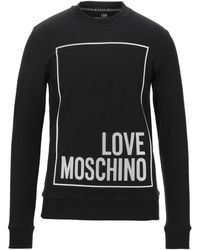 love moschino black sweatshirt