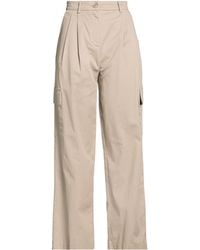 Motel - Taupe Pants Cotton, Elastane - Lyst