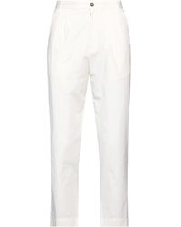 Grifoni - Ivory Pants Cotton - Lyst