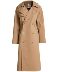 Semicouture - Overcoat & Trench Coat Cotton, Elastane - Lyst