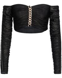 Elisabetta Franchi - Top Polyamide, Elastane - Lyst
