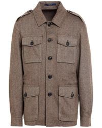 Drumohr - Dark Jacket Virgin Wool, Polyester - Lyst