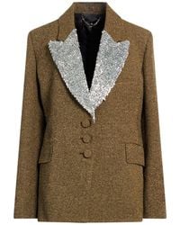 Rabanne - Military Blazer Virgin Wool, Viscose, Nylon - Lyst