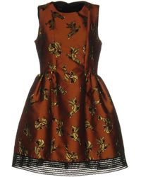 Pinko - Mini Dress Polyester, Metallic Fiber, Acrylic - Lyst