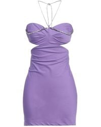 Aniye By - Lilac Mini Dress Cotton, Elastane - Lyst