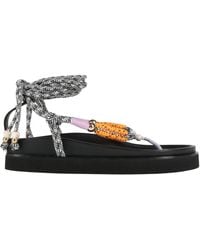 Maje - Thong Sandal Textile Fibers - Lyst