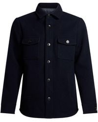 Façonnable - Midnight Coat Recycled Wool, Polyamide - Lyst