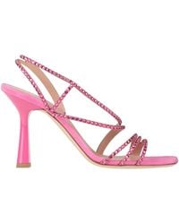 Alberta Ferretti - Fuchsia Sandals Leather - Lyst
