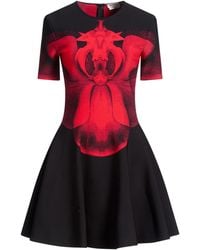 McQueen - Mini Dress Viscose, Polyester, Polyamide, Elastane - Lyst
