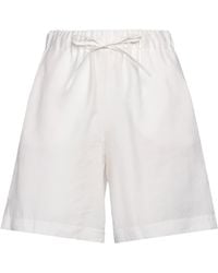 RUE DU BAC - Ivory Shorts & Bermuda Shorts Modal, Polyester - Lyst