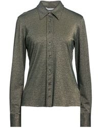 Caliban - Military Shirt Viscose, Metallic Polyester, Polyamide, Elastane - Lyst