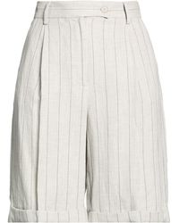 Antonelli - Light Shorts & Bermuda Shorts Viscose, Linen, Polyester - Lyst