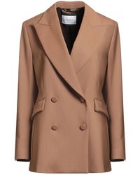 Ballantyne - Camel Blazer Polyester, Virgin Wool, Elastane - Lyst