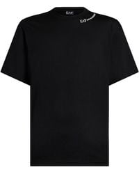 EA7 - T-Shirt Cotton - Lyst