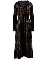 Etro - Midi Dress Viscose, Silk, Cotton, Polyester - Lyst