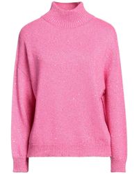 Blumarine - Turtleneck Polyester, Polyamide, Viscose, Wool, Cashmere - Lyst