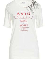 Aviu - T-Shirt Cotton, Linen - Lyst