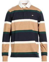 GANT - Khaki Polo Shirt Cotton - Lyst