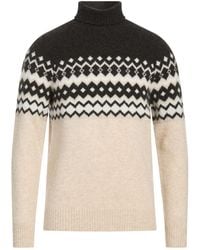Eleventy - Cream Turtleneck Cashmere, Silk, Polyester - Lyst