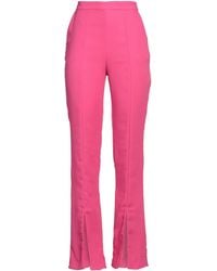 Manila Grace - Fuchsia Pants Polyester - Lyst