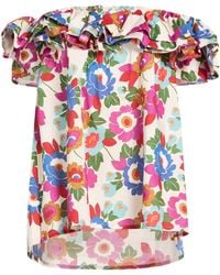 Sara Roka - Top Cotton, Elastane - Lyst