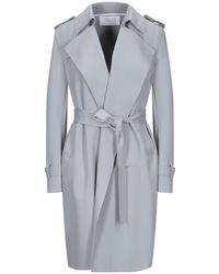 Harris Wharf London Overcoat - Blue