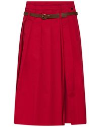 Dixie - Midi Skirt Cotton, Elastane - Lyst