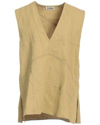 Jil Sander - Top Linen - Lyst