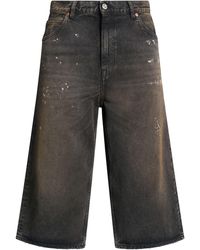 Our Legacy - Charcoal Denim Shorts Cotton - Lyst