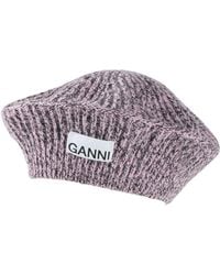 Ganni - Hat Wool, Recycled Wool, Recycled Polyamide - Lyst