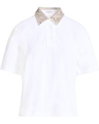 Brunello Cucinelli - Polo Shirt Cotton, Elastane, Silk, Synthetic Fibers - Lyst