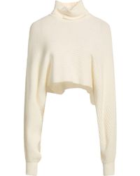 Rebel Queen - Ivory Turtleneck Viscose, Polyamide, Wool, Cashmere - Lyst