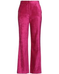 Kaos - Fuchsia Pants Cotton, Viscose - Lyst
