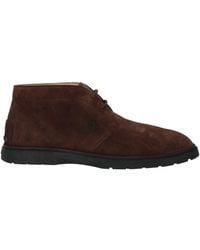 Tod's - Bottines Desert En Daim - Lyst