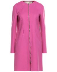 Herno - Fuchsia Coat Virgin Wool - Lyst