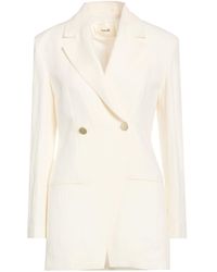 Suoli - Cream Blazer Linen, Lyocell, Cotton - Lyst