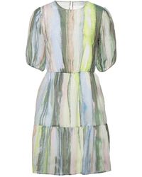 SKILLS & GENES - Mini Dress Cotton, Silk - Lyst