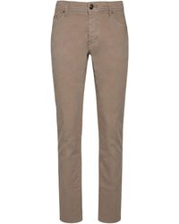 Tramarossa - Taupe Pants Cotton, Cashmere, Elastane - Lyst