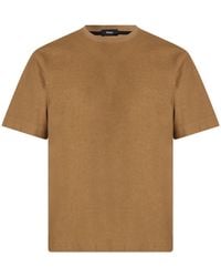 Theory - Camel T-Shirt Cotton - Lyst
