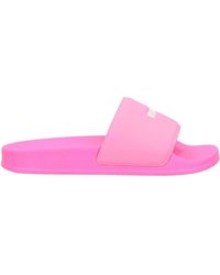 MSGM - Sandali slides con logo goffrato - Lyst