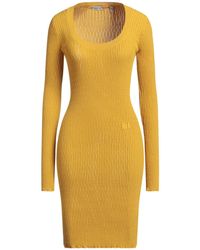 Burberry - Marigold Midi Dress Wool, Polyamide, Elastane - Lyst