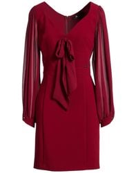DIVEDIVINE - Burgundy Mini Dress Polyester - Lyst