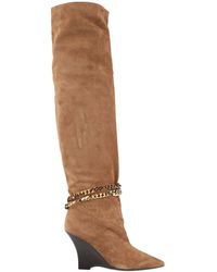ALEVI Knee Boots - Brown