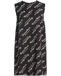 KENZO - Mini Dress Viscose - Lyst