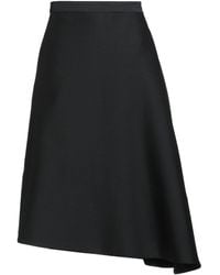 Sandbeige - Midi Skirt Wool, Silk - Lyst