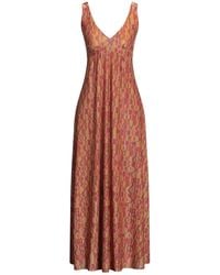 Siyu - Maxi Dress Polyester, Polyamide, Elastane - Lyst