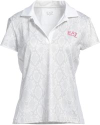 EA7 - Polo Shirt Recycled Polyester, Elastane - Lyst